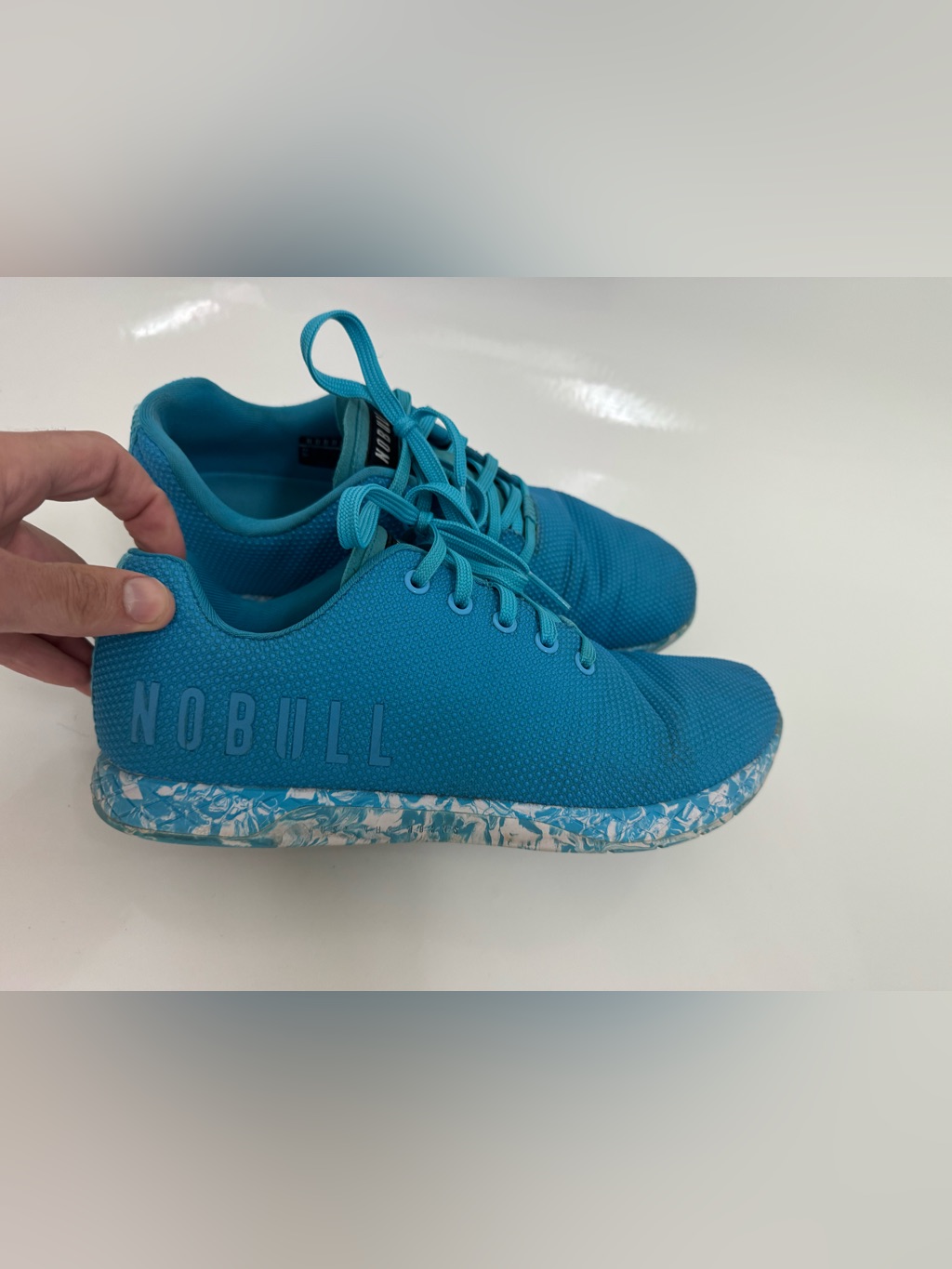 Nobull Teal Training Sneakers With Speckled White Sole 10